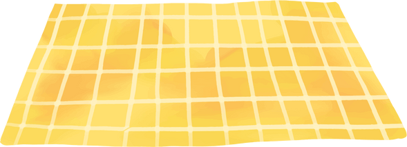 Yellow Checkered Mat Illustration